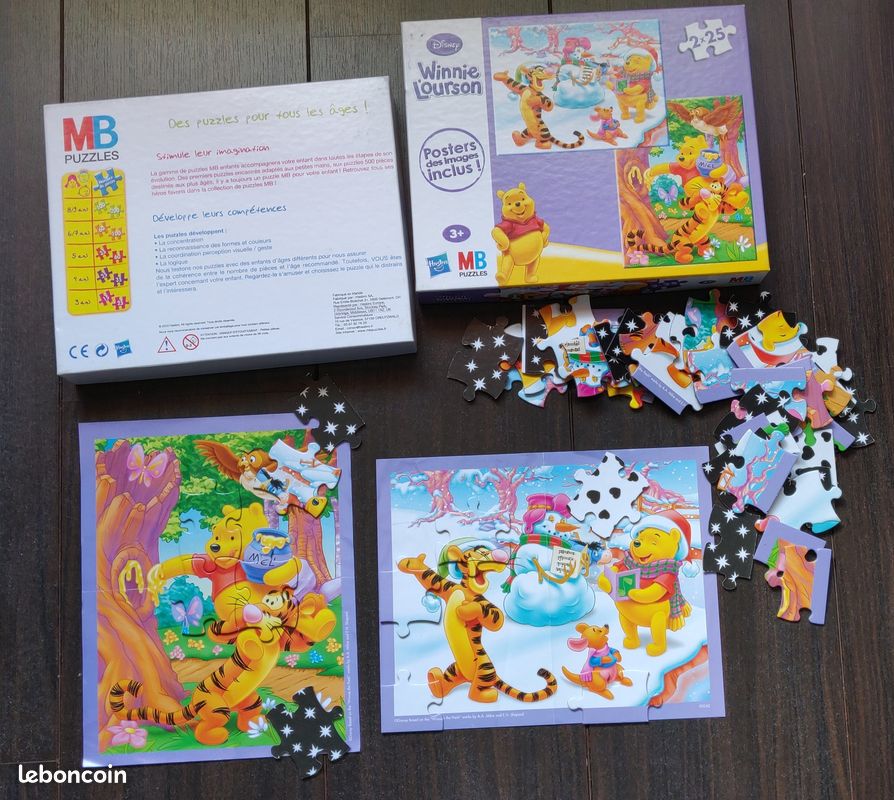 Puzzles disney Winnie l'ourson et Minnie Mouse (image 1)