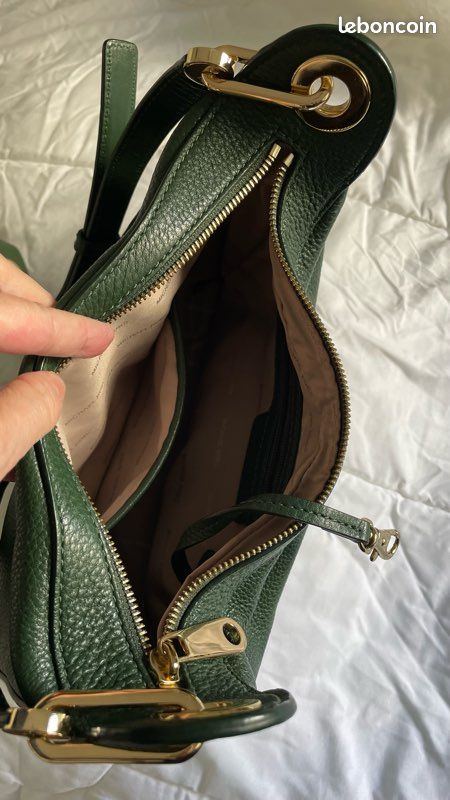 Michael Kors Sac bandoulière cuir grainé vert Accessoires