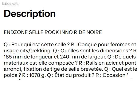 Selle vélo (image 3)