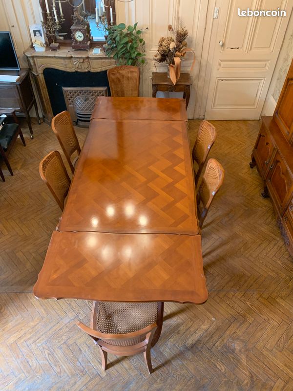 Salle à Manger Complète En Merisier – Meubles Novestyl Par DURAND (Français), 9 Pièces