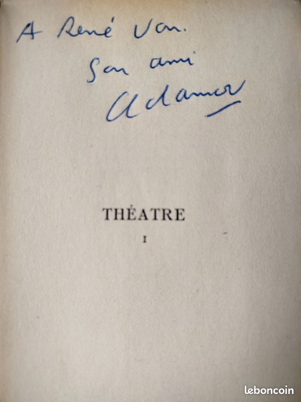 (signé) Adamov, Théatre I (la parodie, l'invasion,la grande et la petite manoeuvre...) (image 1)