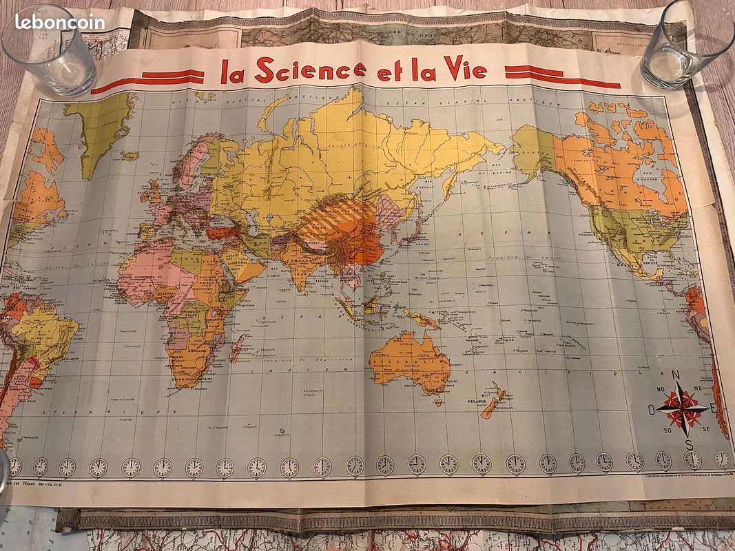 Carte du monde de la science et la vie (image 1)