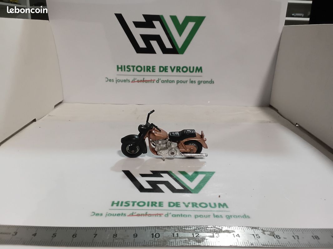 Moto Matchbox Lesney N°50 Harley Davidson Gold 1980 England Vintage 1/34 (6) (image 1)
