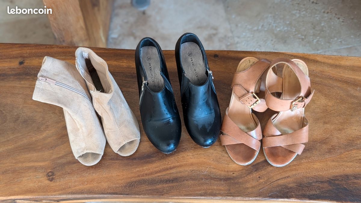 3 paires de chaussures femme (image 1)