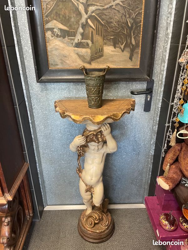 Ancien seau à eau bénite Catholique en bronze. XVIII / XIX ème (image 12)