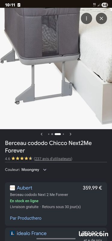 Berceau cododo Chicco Next2Me Forever (image 3)