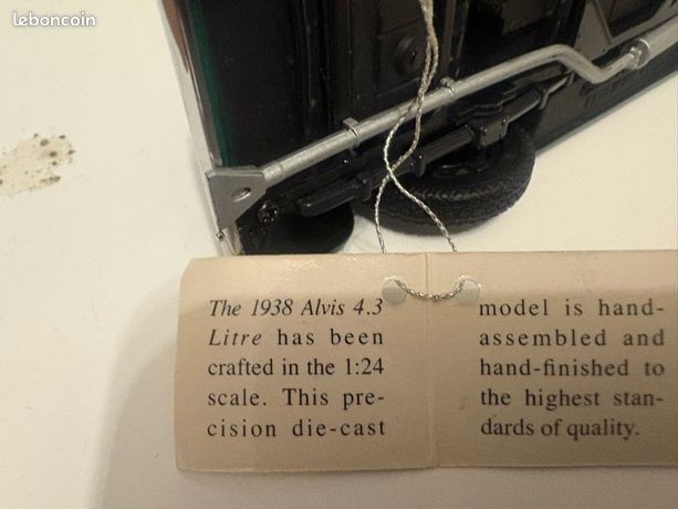 A 1989 Franklin Mint 1:24 scale Die-cast, 1938 Alvis 4.3 Litre