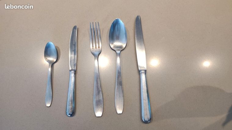 MENAGERE 12 Couteaux de Service APOLLONOX en Metal Argente