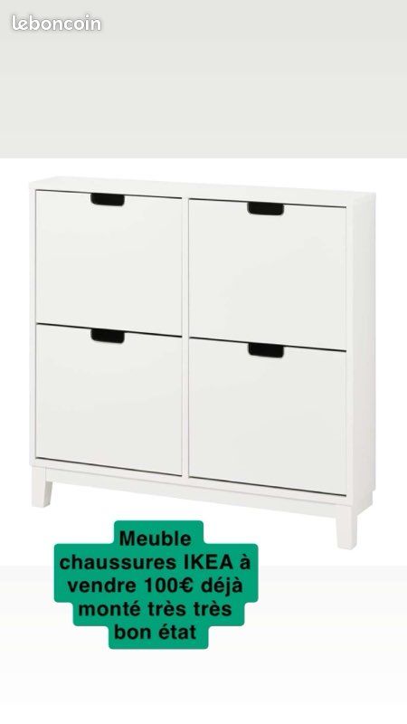 STÄLL Schuhschrank 3 Fächer, dunkelgrau, 79x29x148 cm - Deutschland