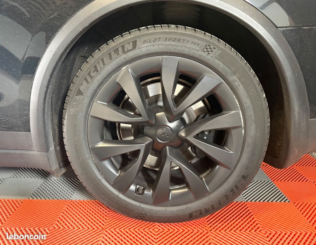 TESLA MODEL-X 100D ELECTRIC 685ch 296PPM 100KWH PALLADIUM 4WD DUAL-MOTOR BVA / VOLANT YOKE - FSD NIVEAU 4 (image 7)