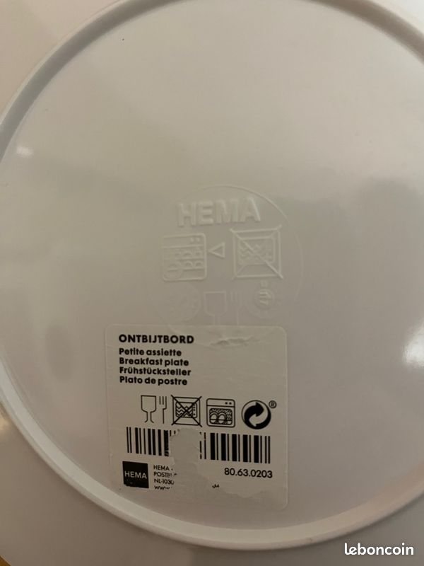 Lot HEMA, 2 Assiettes + 2 Bols - Bébé, Enfant, Adulte (image 6)