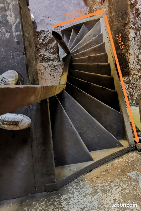 Escalier bois quart tournant (image 2)