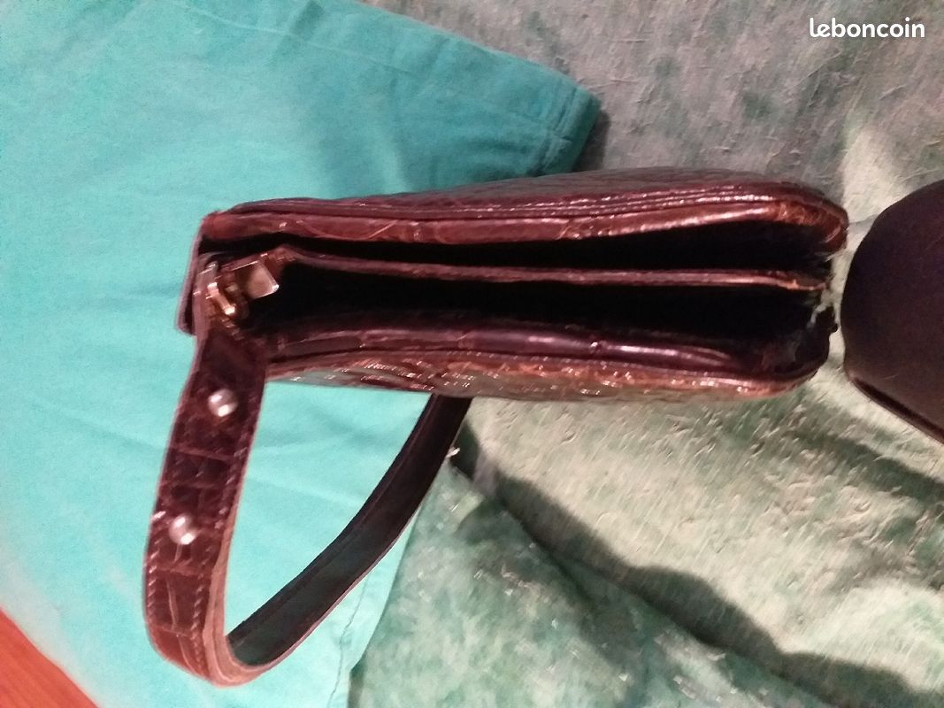 Sac en cuir crocodile (image 2)