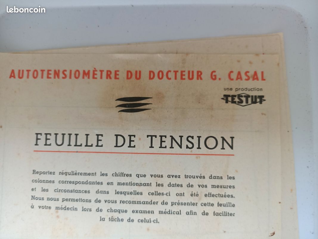 Testut dans instruments de mesure de collection