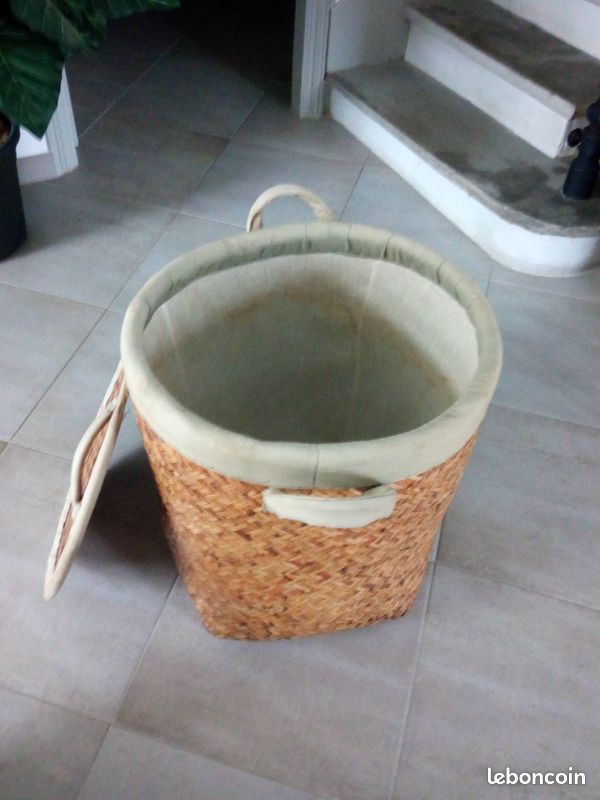 Panier en osier diamètre 160 cm et hauteur 54 cm (image 3)