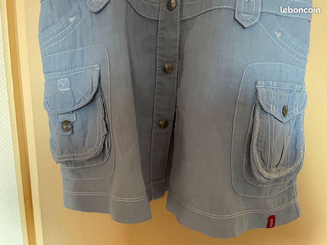 Robe coton jean’s bleu clair T32/34 (image 4)
