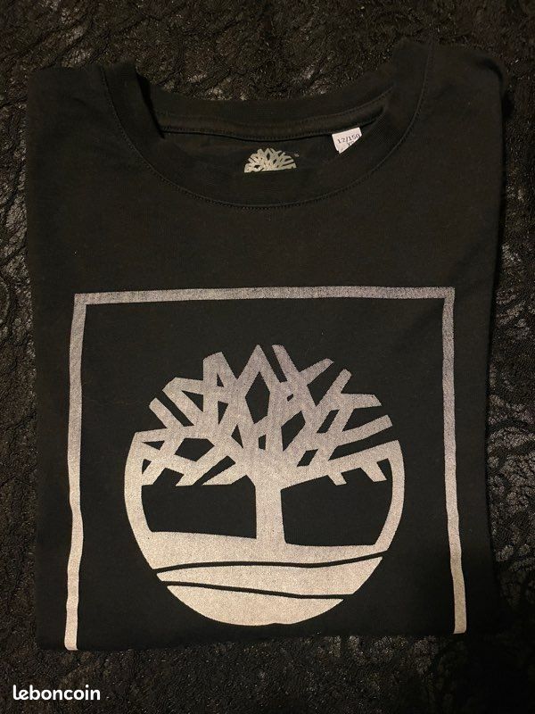 Tee-shirt Timberland noir manches longues 12 ans (image 2)