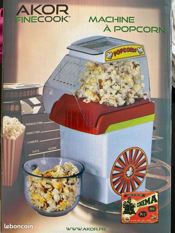 Machine à popcorn AKOR FineCook — NEUVE, jamais utilisée (image 1)
