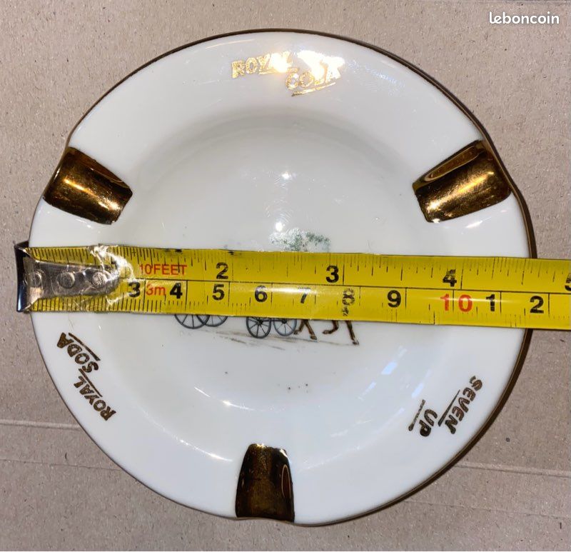 Cendrier vintage porcelaine d'Art Limoges France La Tour Eiffel