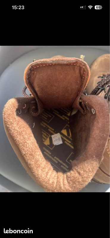 Fortun Boots trekking cuir marron – Pointure 40 – Neuves (image 7)