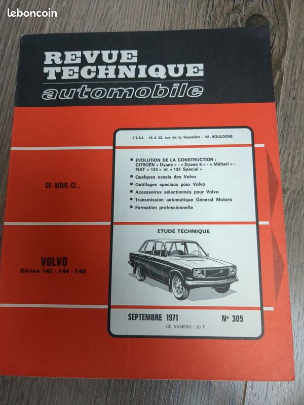 Revue Technique auto Volvo 142 144 145 (image 1)