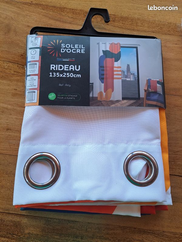 Lot de 2 rideaux 135×250cm (image 2)