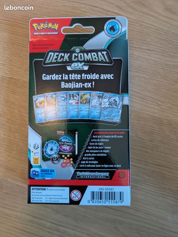 Pokémon : Battle Deck – Baojian-Ex or Forgelina-ex (Random Model) – Board Games – Card Games – Trading Cards – Ages 6 and Above – French Version