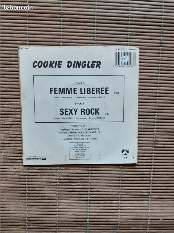 Vinyle 45 tours COOKIE DINGLER (image 2)