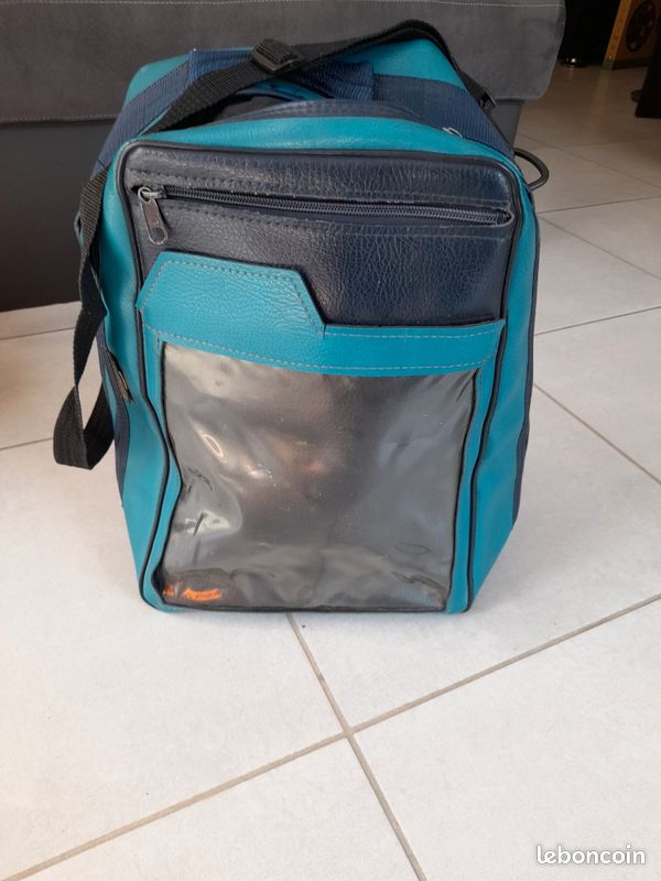 Sacoche réservoir Bagster pour moto en cuir (image 1)