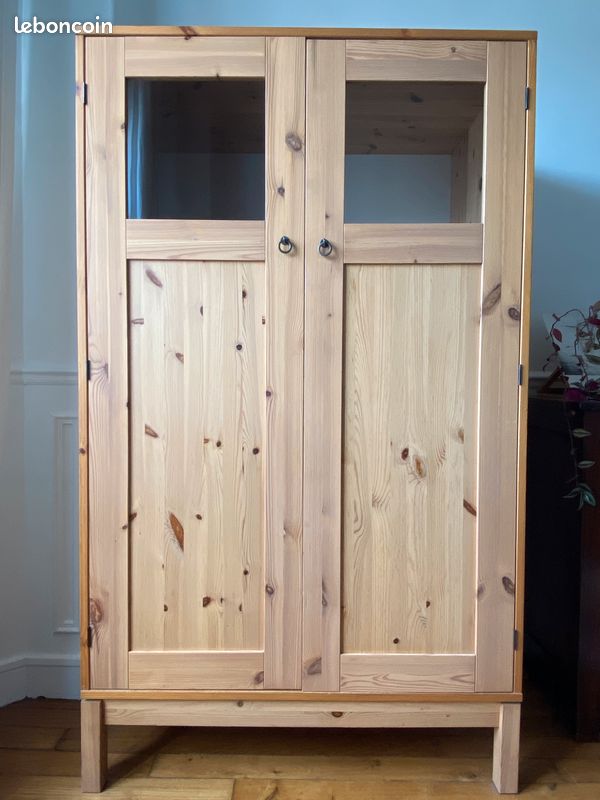 Meuble bureau ou meuble bar en bois claire (image 1)