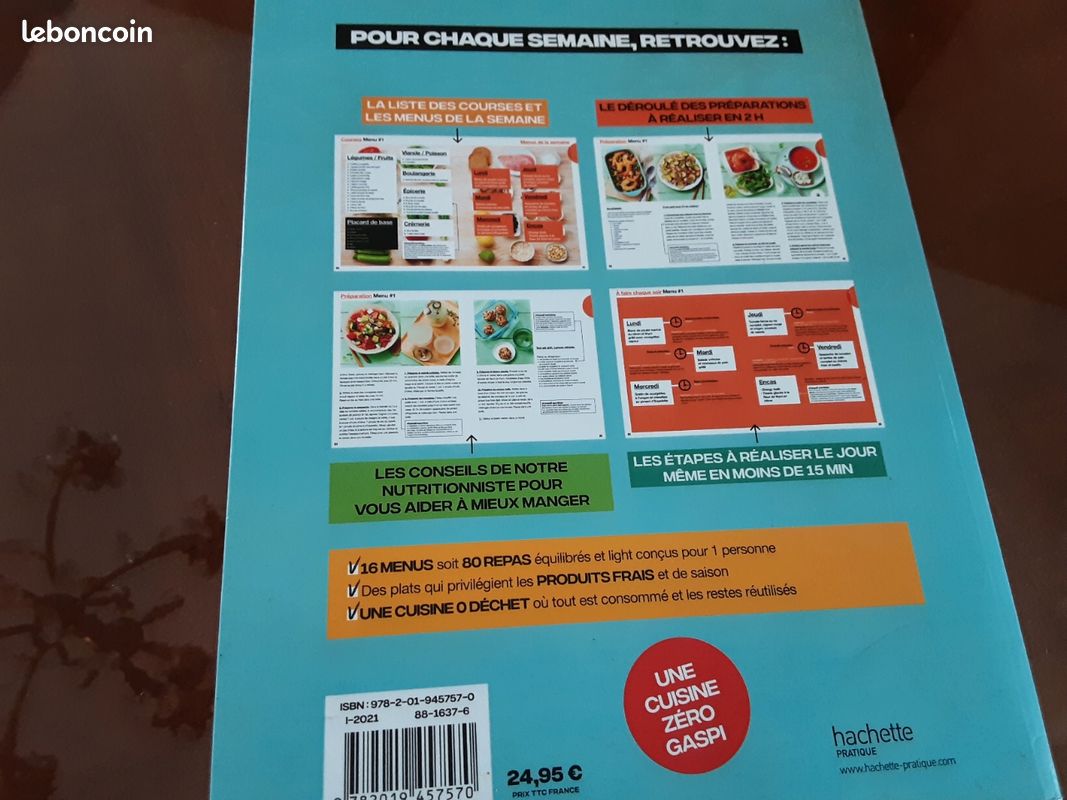 SPECIAL RÉÉQUILIBRAGE ALIMENTAIRE VALIDE PAR UNE NUTRITIONNISTE 2 H de CUISINE POUR TOUTE LA SEMAINE VENDU 8e50 ACHETE 24E 95 EN PARFAIT ETAT (image 2)