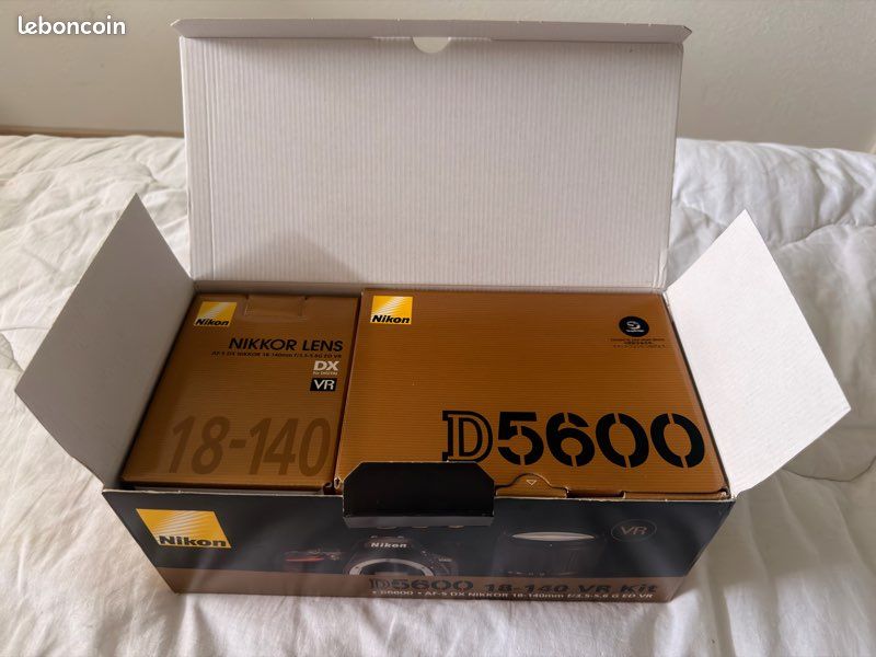 📸 Nikon D5600 + Objectif AF-S DX 18-140mm VR – 3 600 déclenchements (image 2)