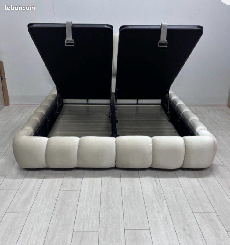 Lit coffre Bubble Solin Home 160x200 – Excellent état (image 3)