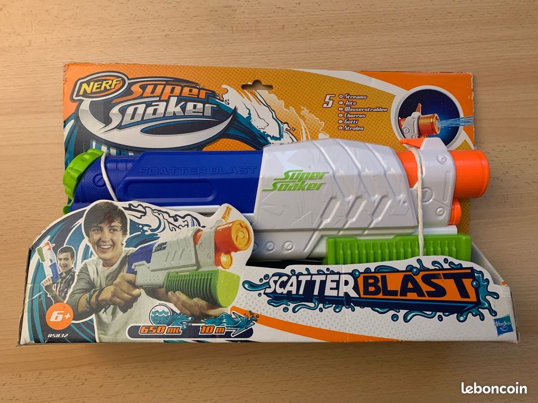 Pistolet à eau Nerf Super Soaker Scatter Blast (image 1)