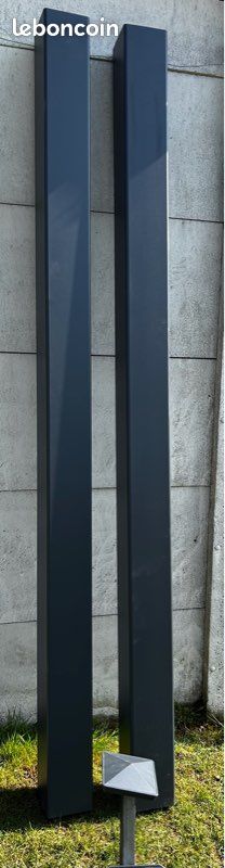 2 poteaux aluminium à sceller (image 2)
