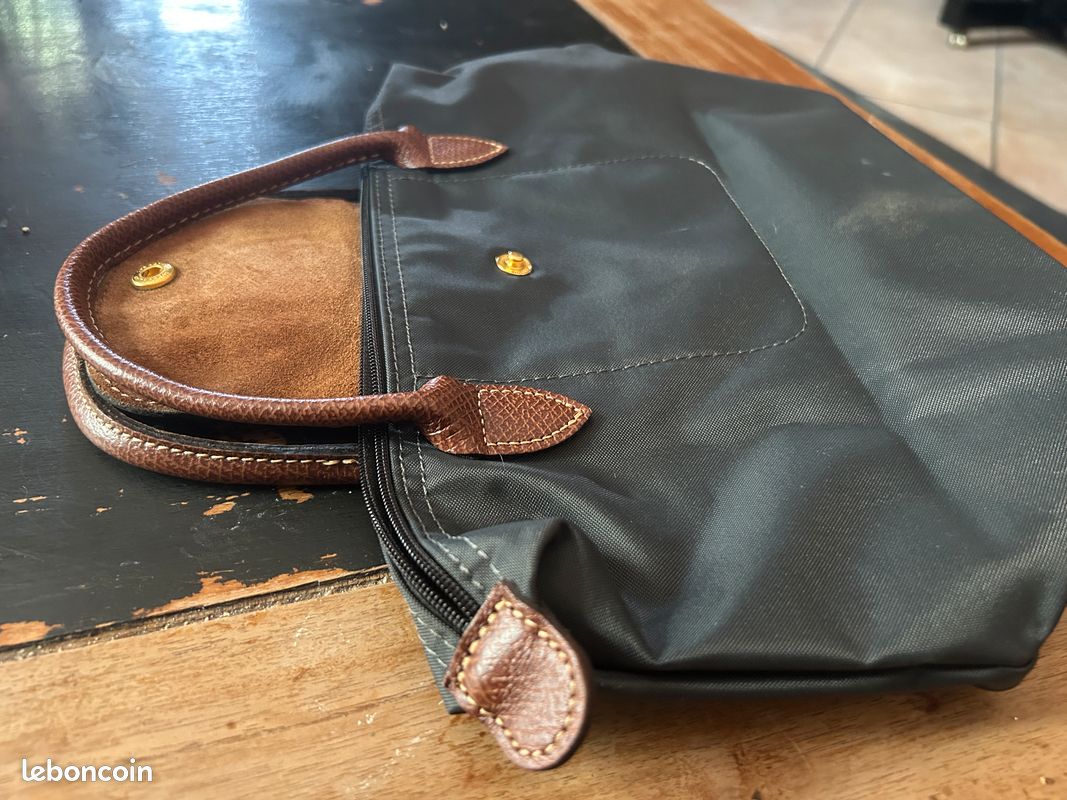Sac LONGCHAMP-LE PLIAGE gris -S (image 5)