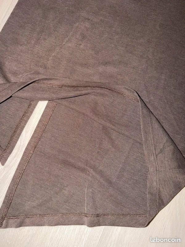 Jupe midi marron drapée asymétrique Naf Naf – taille XS (image 8)