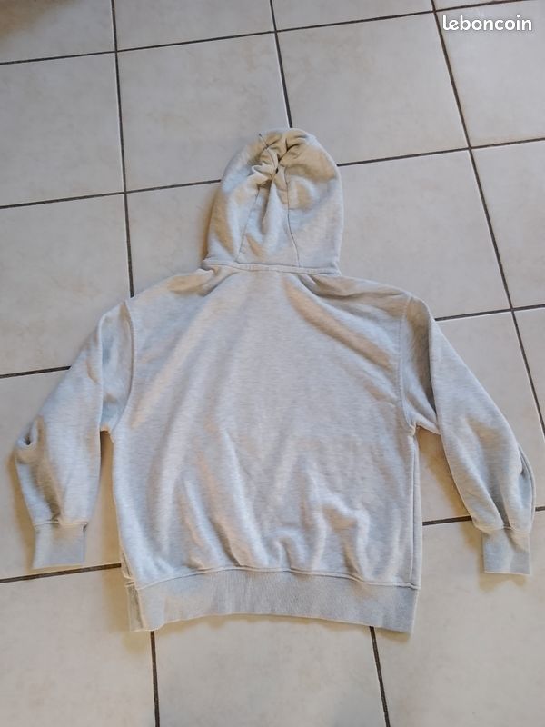 Sweat à Capuche Zara Colorblock Fille 11-12 Ans - Zip, Mélange Polyester, état Parfait