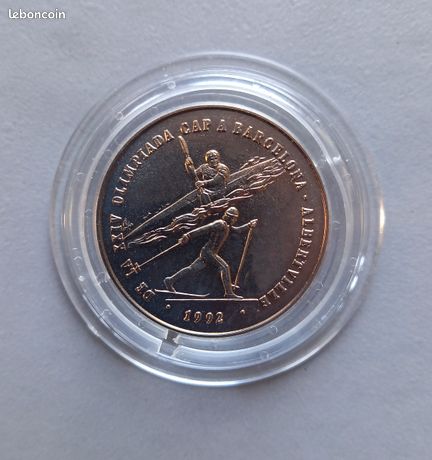 Pin's Jeux Olympiques Barcelone 1992 - Édition COJO 92, Signé 1988, Occasion