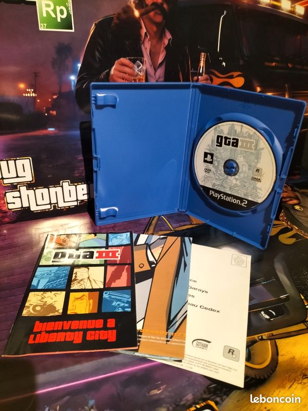 Superbe état Gta 3 grand theft auto sony playstation 2 ps2 complet tbe - Jeux vidéo