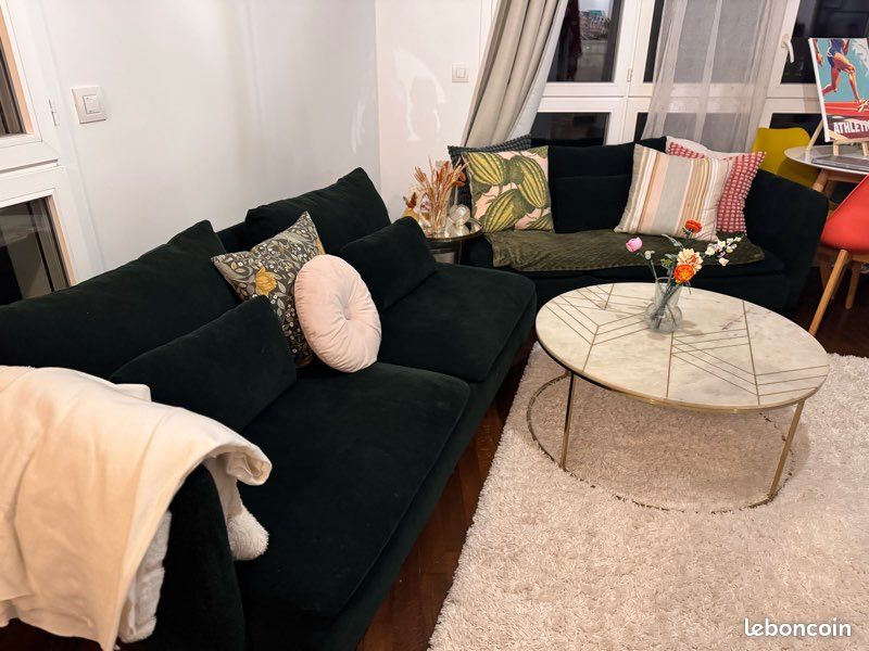 Housse De Canapé IKEA SODERHAMN - Section, Couleur Tallmyra Vert Foncé, Coton, Neuve