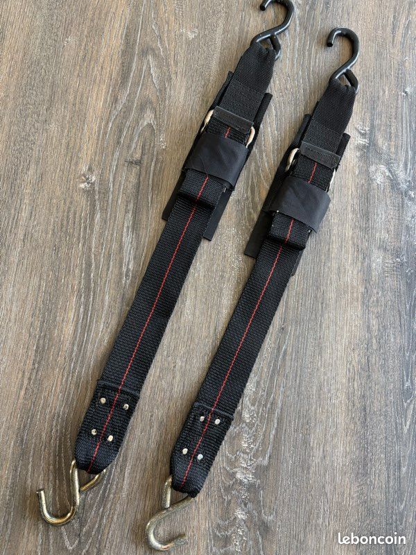 Set De 4 Sangles D'arrimage Universelles Pour Remorqueuse - 330x3,6 Cm (3000 Kg