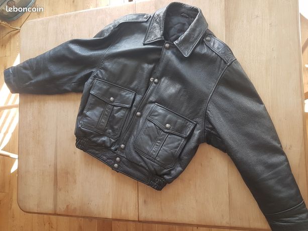 Culotte d'uniforme de police routière en cuir de vache