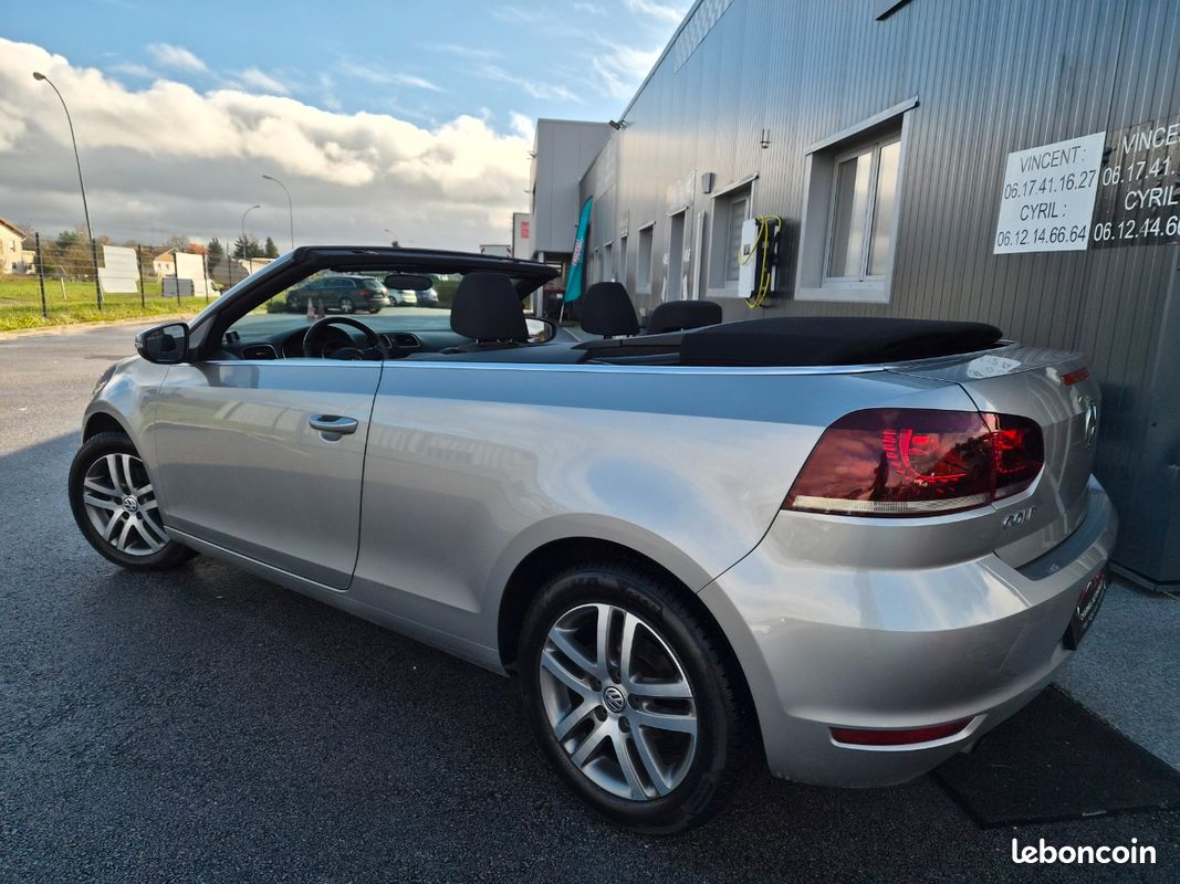 VOLKSWAGEN GOLF 6 CABRIOLET 1.6 TDI 105 CV CARAT AVEC SEULEMENT 109 000 KMS AU TARIF DE 9999 a saisir (image 3)