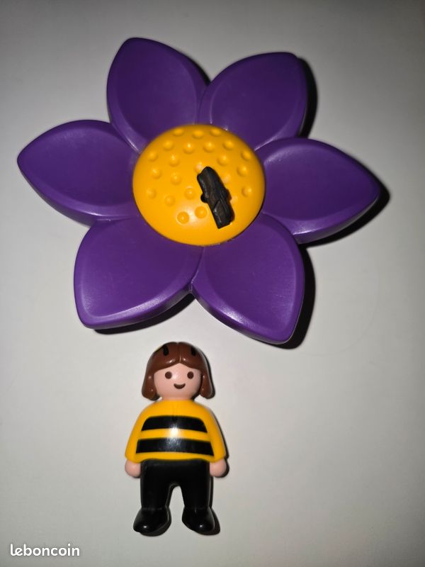 123 playmobil lot fleur à bascule 6756 et escargot à bascule 6755 complets (image 2)