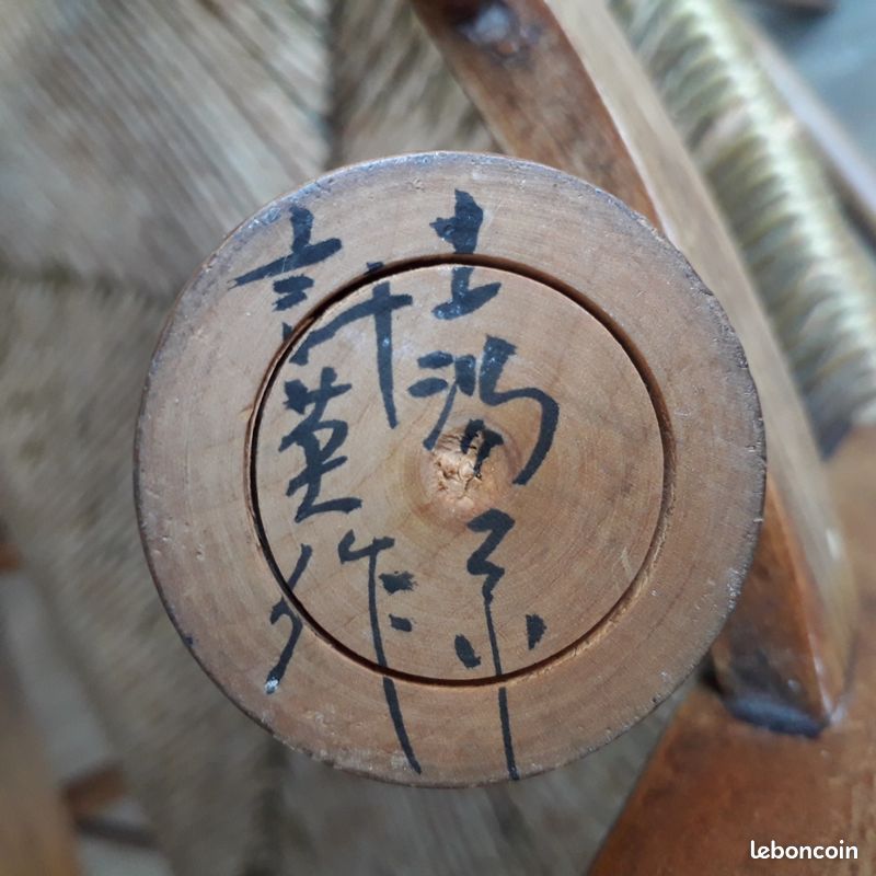 Poupée japonaise kokeshi ancienne en bois (image 3)