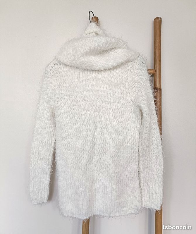 Pull en poil doux+snood amovible assorti T.XS (image 3)