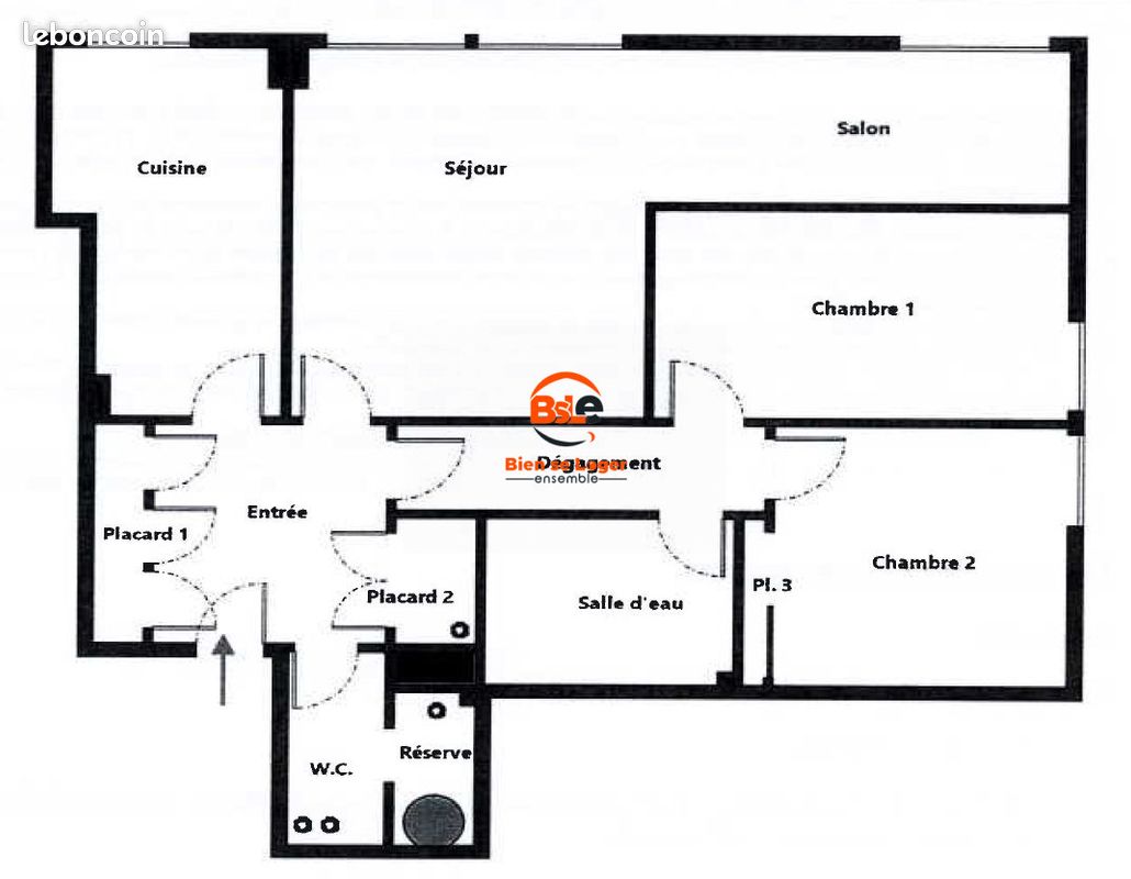 Appartement a louer vichy - 3 pièce(s) - 85 m2 - Surfyn