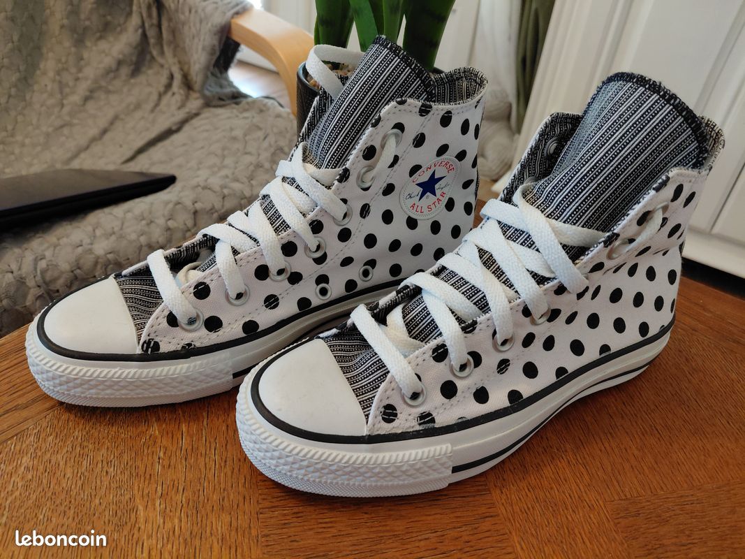 Converses pois (image 1)