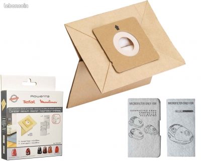 Lot De 4 Sacs Aspirateur Moulinex Premium - Accessoire aspirateur